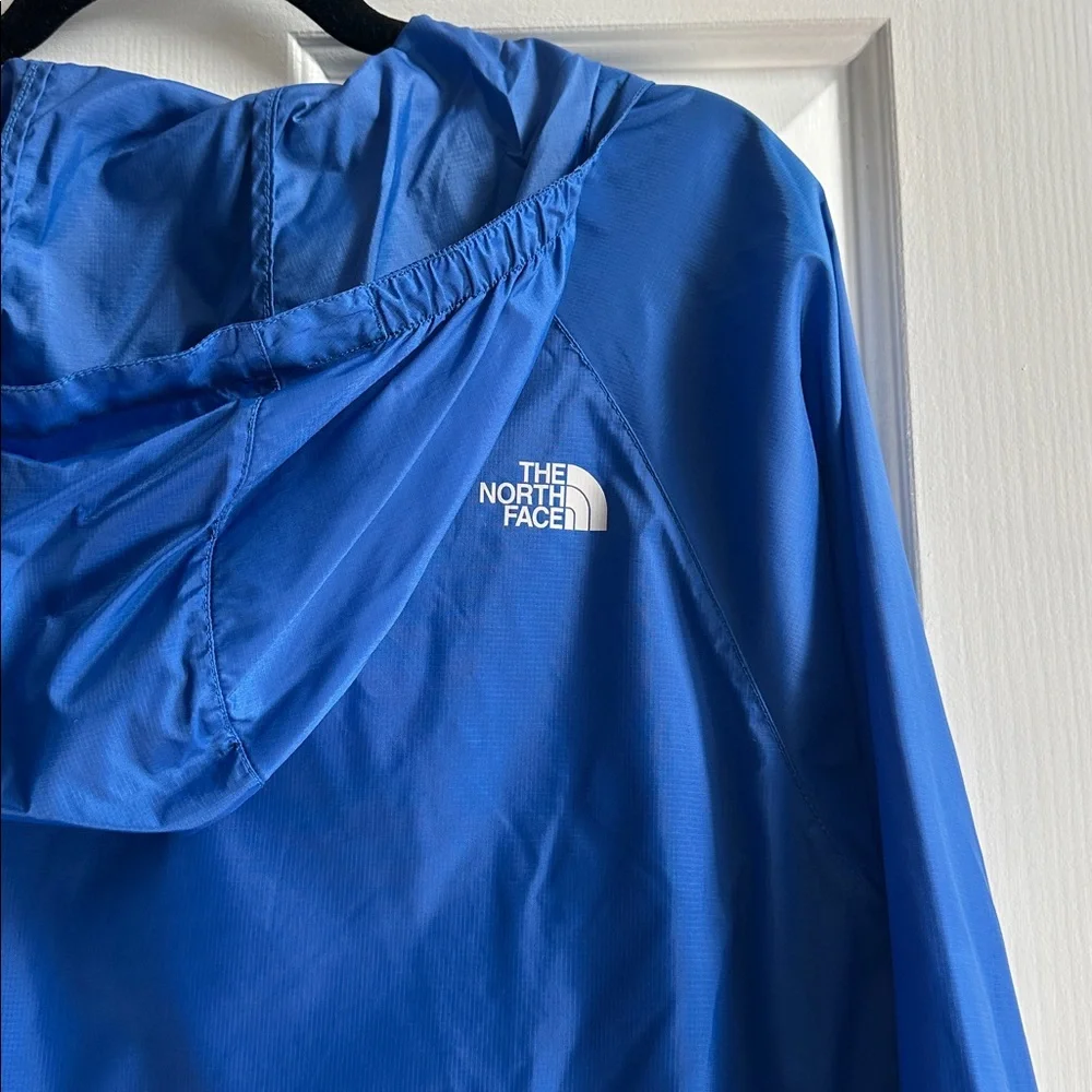 The North Face Blue Lightweight Windbreaker Jacket Men’s Large Hooded Zip